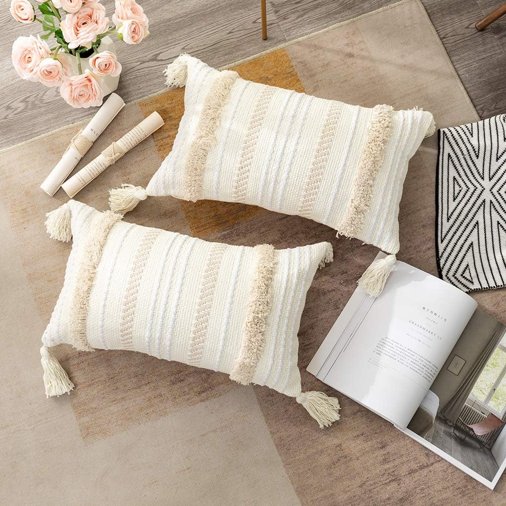 Lumbar Decorative Boho Throw Pillow CoverFarmhouse Cute Pillowcase Minimalist - Image 4