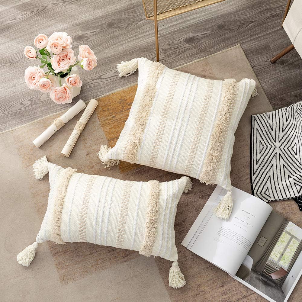Lumbar Decorative Boho Throw Pillow CoverFarmhouse Cute Pillowcase Minimalist - Image 3