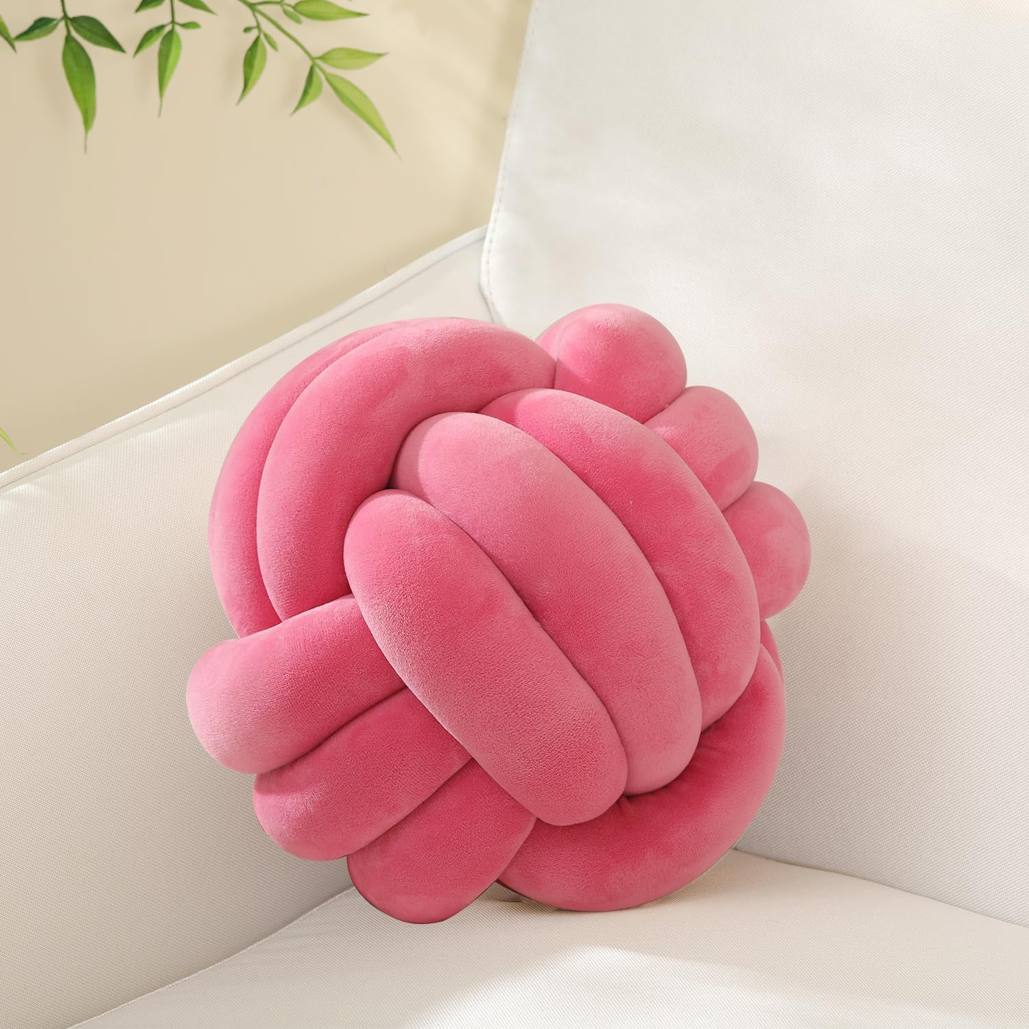 Soft Knot Ball Pillows,Round Throw Pillow Cushion Home Decoration Plush Pillow - Image 17
