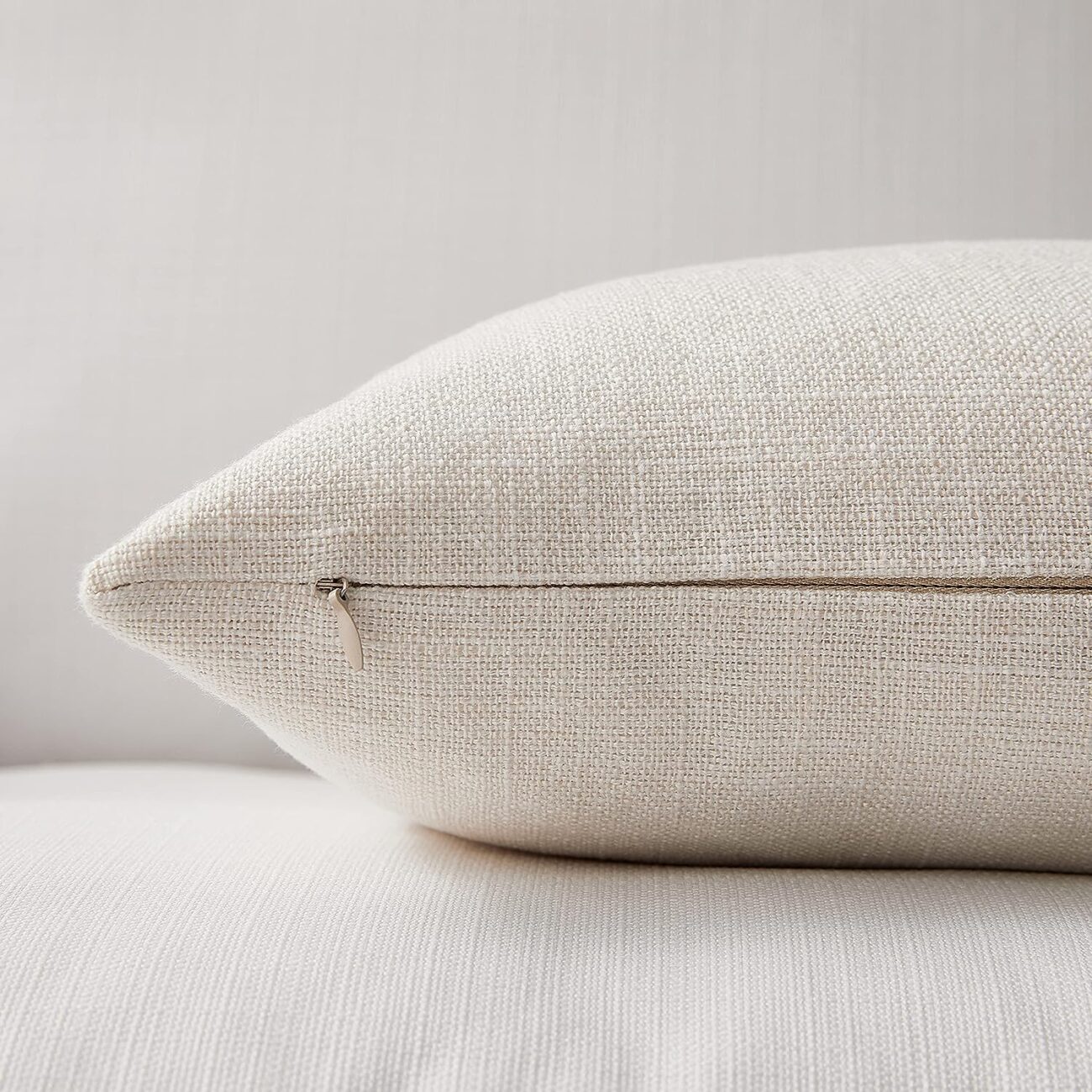 Set of 2 Pillow Covers 18 x 18 Inch Farmhouse Boho Decorative Throw Pillow Covers Linen Cushion Covers - Image 26