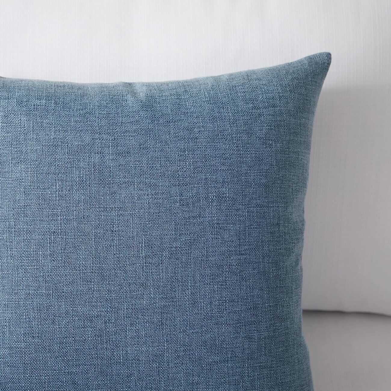 Set of 2 Pillow Covers 18 x 18 Inch Farmhouse Boho Decorative Throw Pillow Covers Linen Cushion Covers - Image 9
