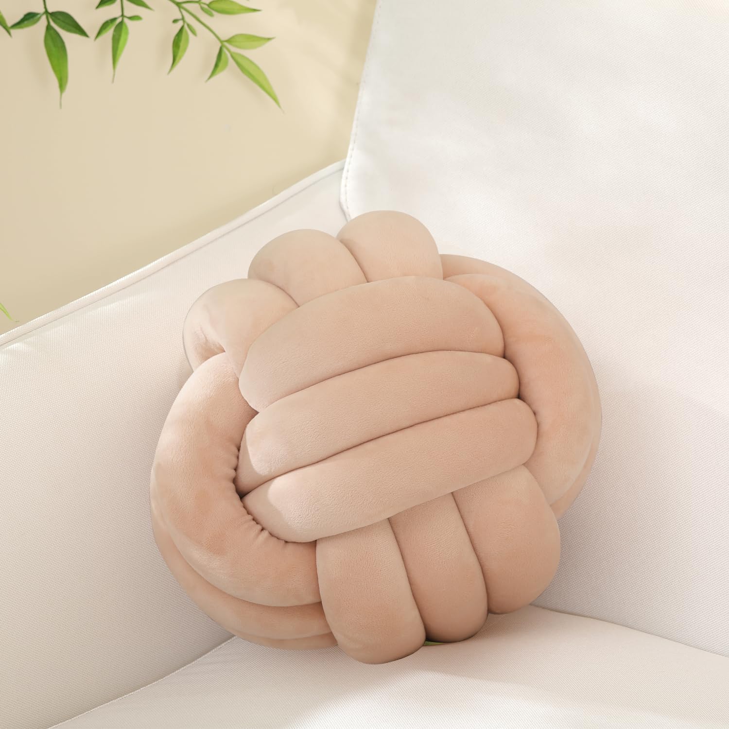 Soft Knot Ball Pillows,Round Throw Pillow Cushion Home Decoration Plush Pillow - Image 18