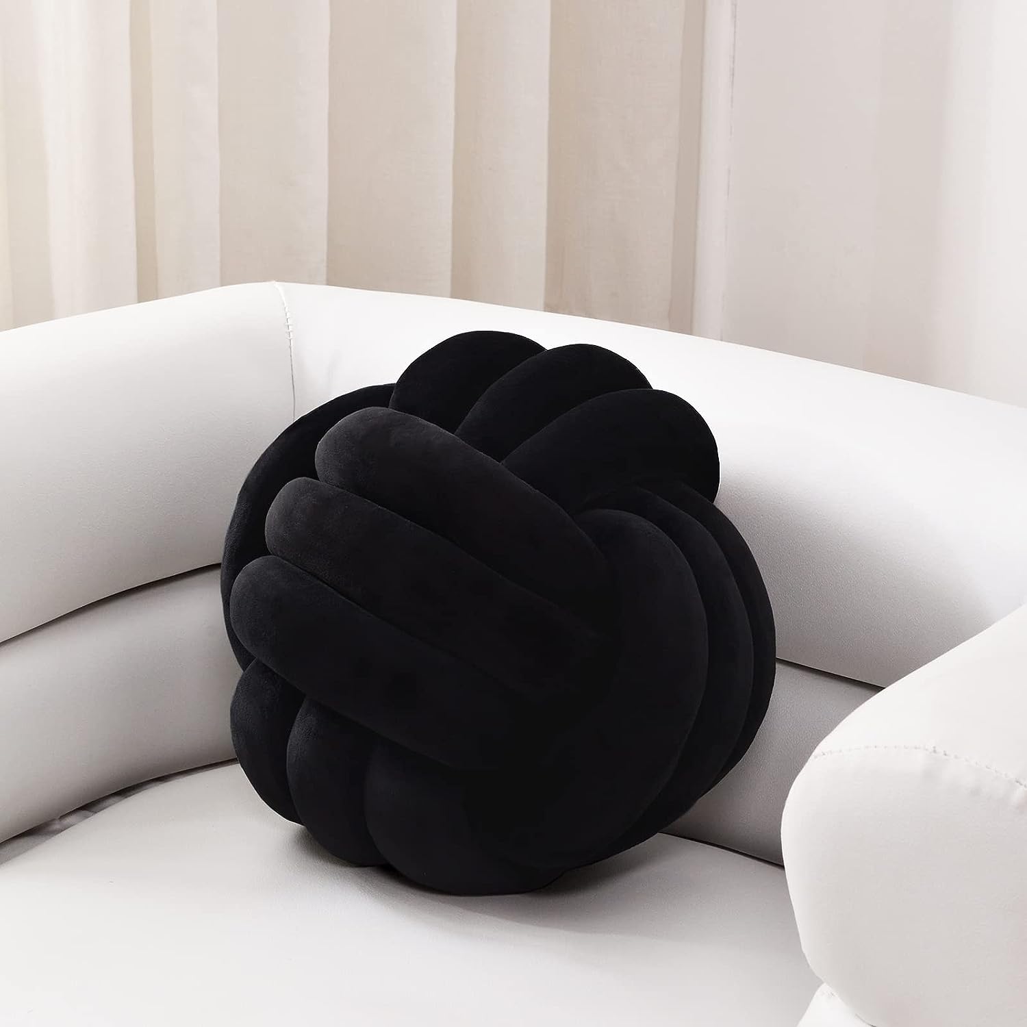 Soft Knot Ball Pillows,Round Throw Pillow Cushion Home Decoration Plush Pillow - Image 19
