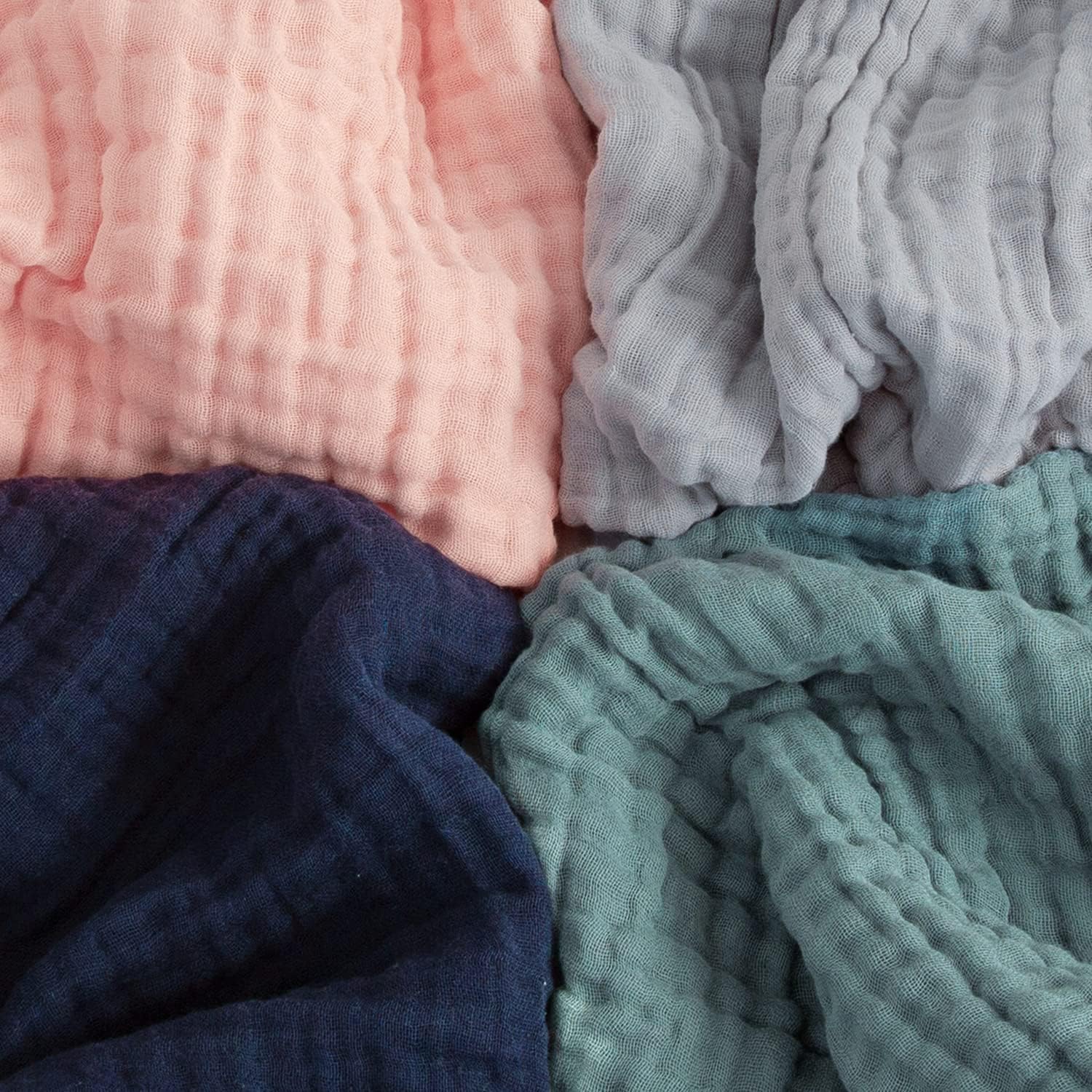 Cotton Blanket Soft Muslin Throw Blanket for Couch Bed 4 & 6 Layers Breathable - Image 37