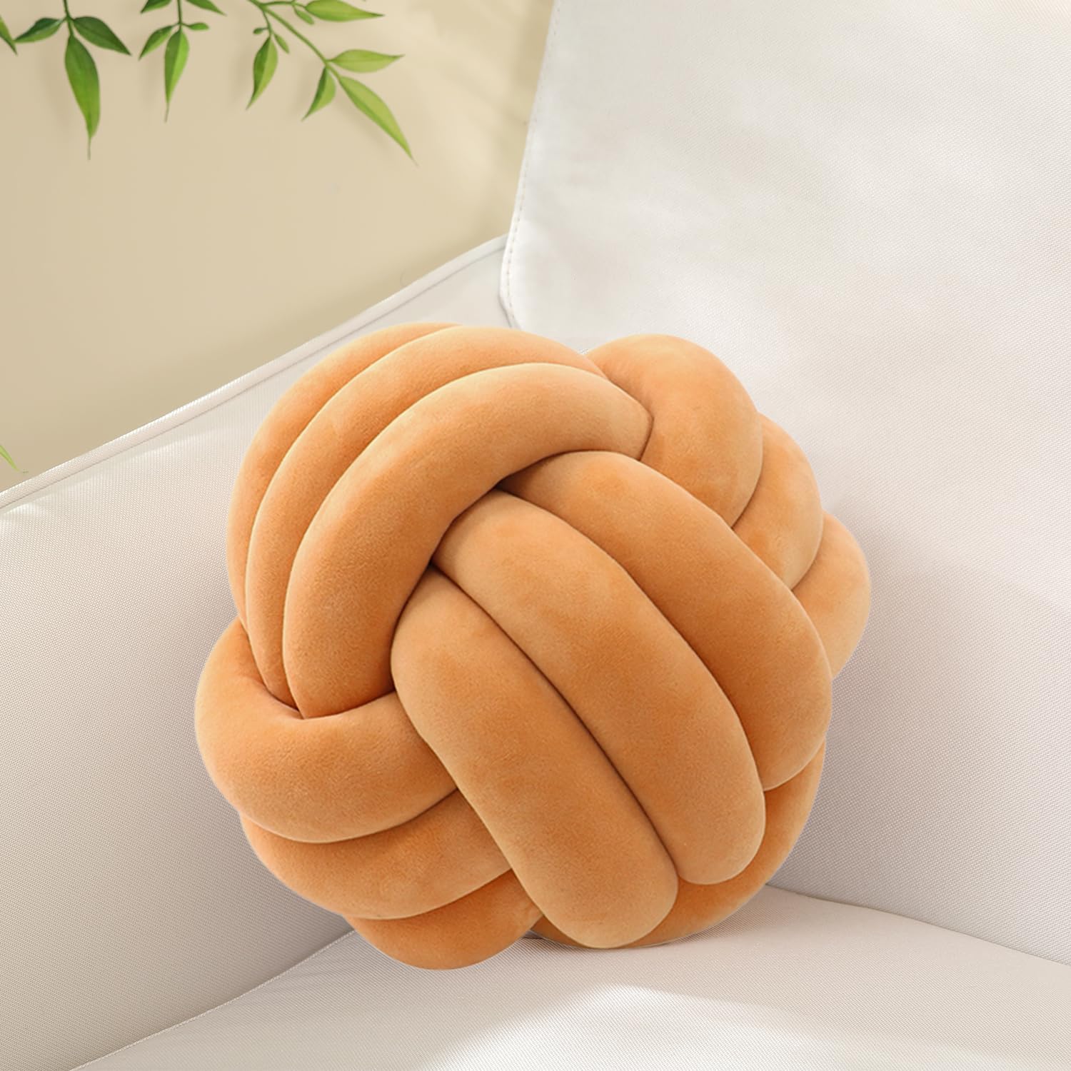 Soft Knot Ball Pillows,Round Throw Pillow Cushion Home Decoration Plush Pillow - Image 23
