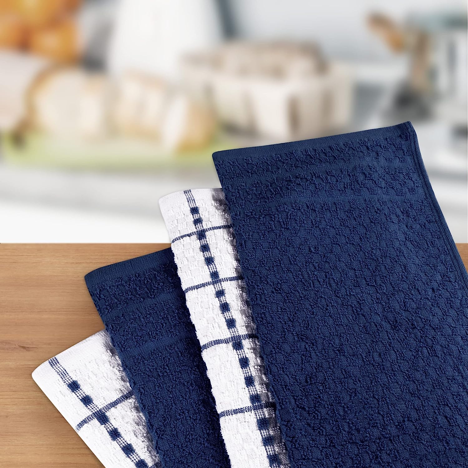 Kitchen Towels set 15 x 25 Inches, 100% Ring Spun Cotton Super Soft Tea Towels and Bar Towels - Image 2