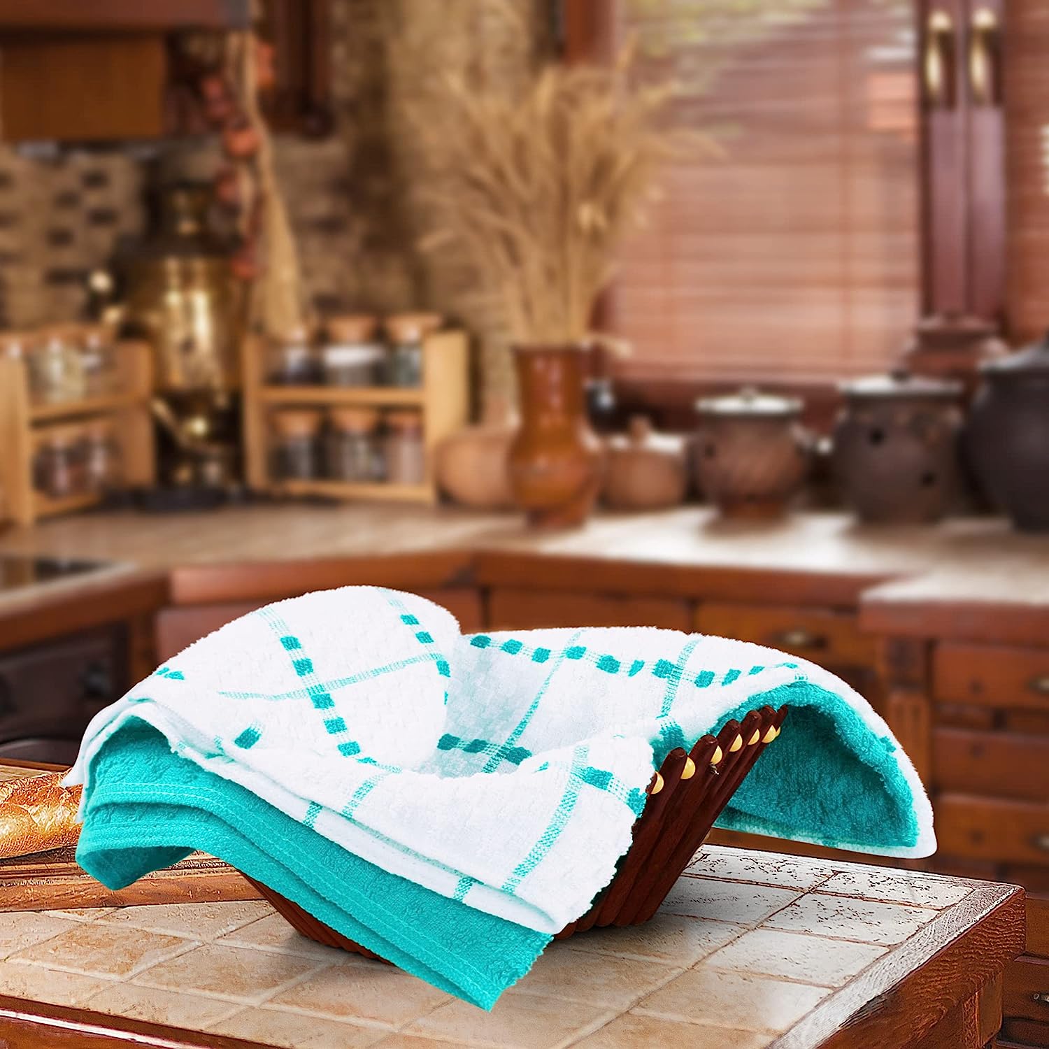 Kitchen Towels set 15 x 25 Inches, 100% Ring Spun Cotton Super Soft Tea Towels and Bar Towels - Image 23