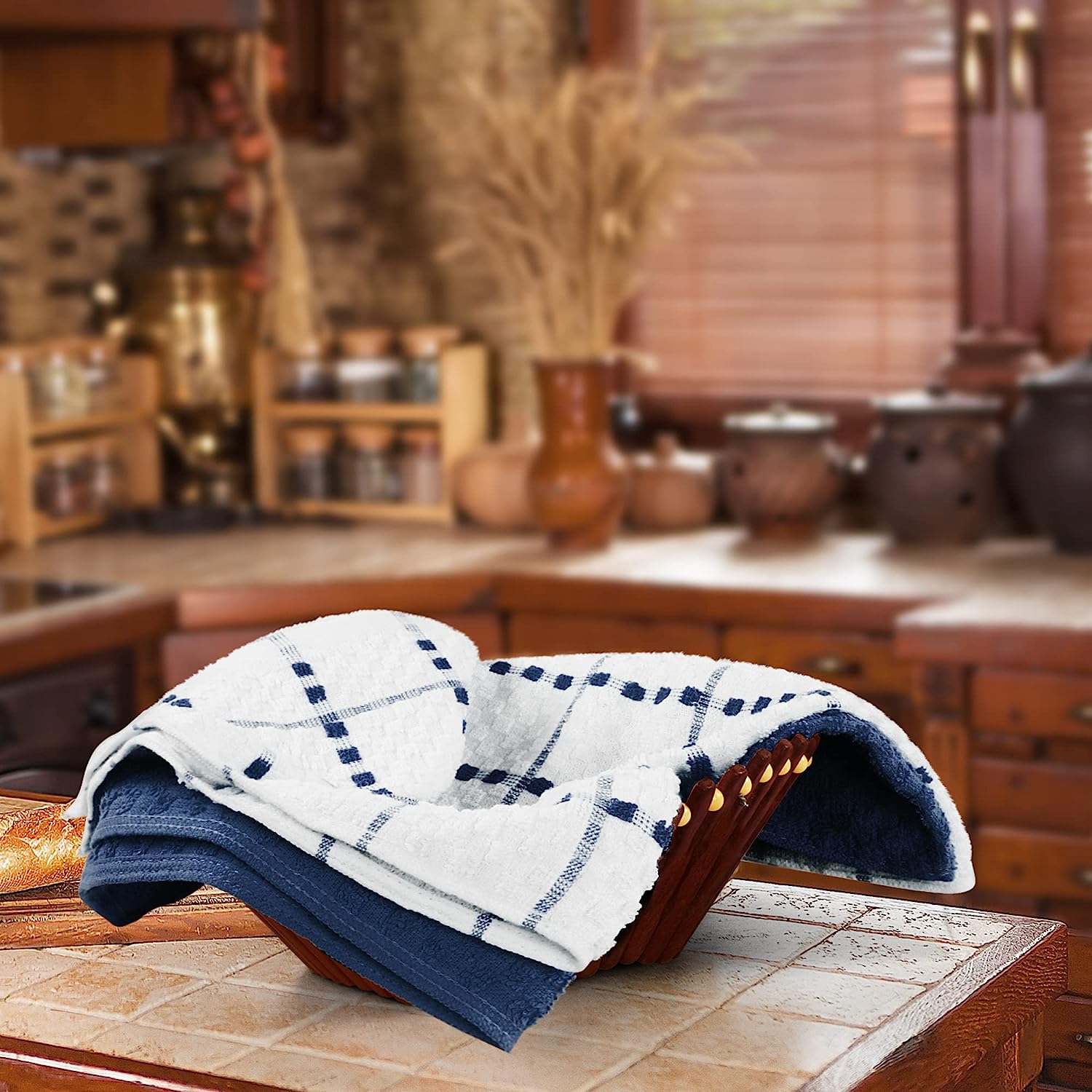 Kitchen Towels set 15 x 25 Inches, 100% Ring Spun Cotton Super Soft Tea Towels and Bar Towels - Image 30