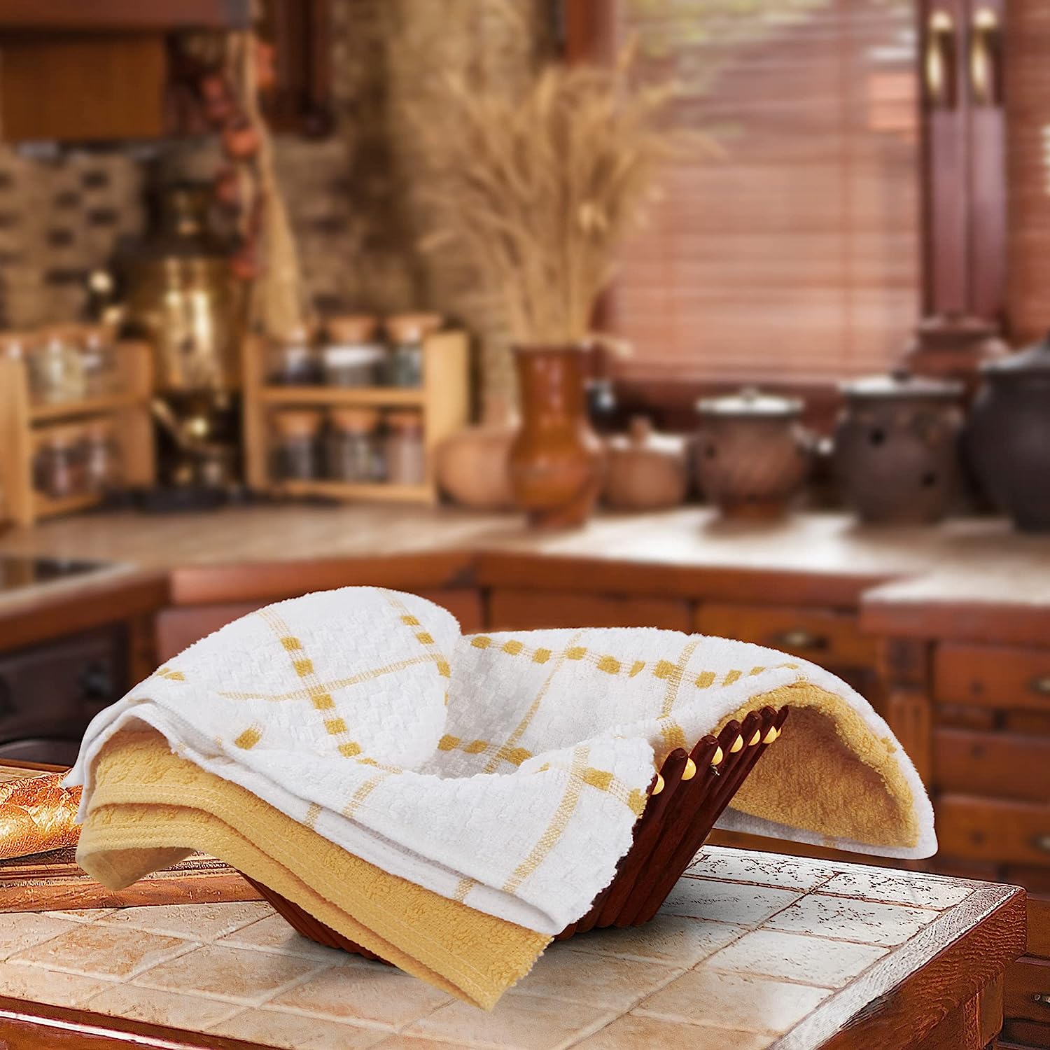 Kitchen Towels set 15 x 25 Inches, 100% Ring Spun Cotton Super Soft Tea Towels and Bar Towels - Image 17