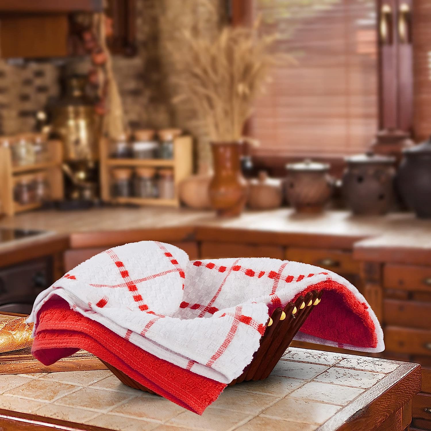 Kitchen Towels set 15 x 25 Inches, 100% Ring Spun Cotton Super Soft Tea Towels and Bar Towels - Image 8