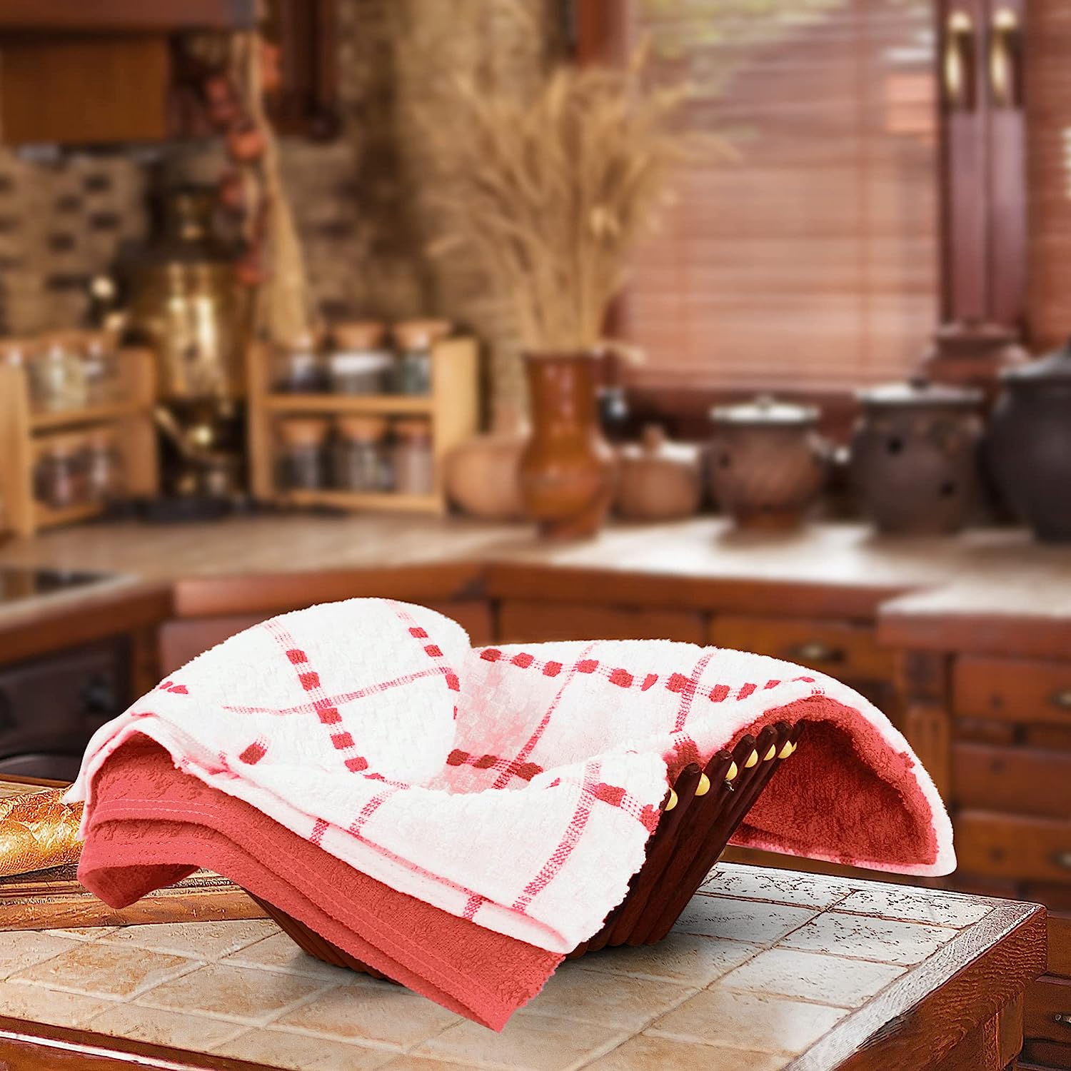 Kitchen Towels set 15 x 25 Inches, 100% Ring Spun Cotton Super Soft Tea Towels and Bar Towels - Image 12