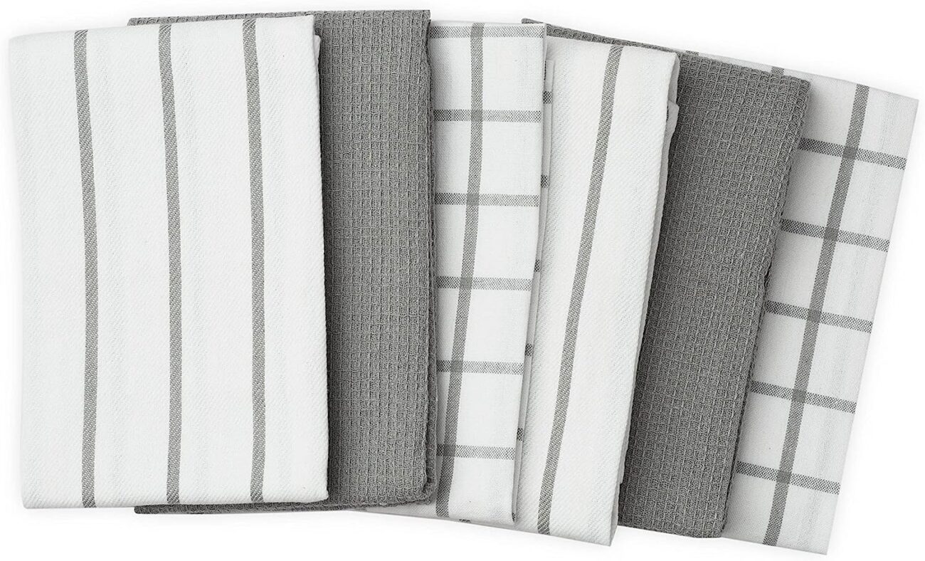 LINEN Kitchen Towels and Dishcloths Set -Cotton Dish Cloths, 18”x 28 - Image 30