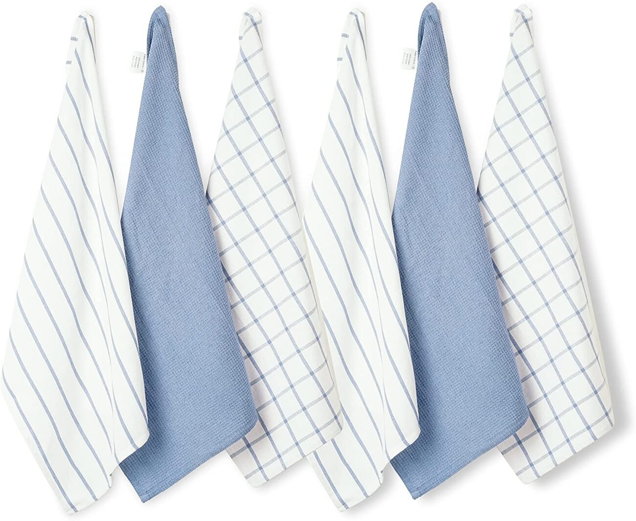 LINEN Kitchen Towels and Dishcloths Set -Cotton Dish Cloths, 18”x 28 - Image 5