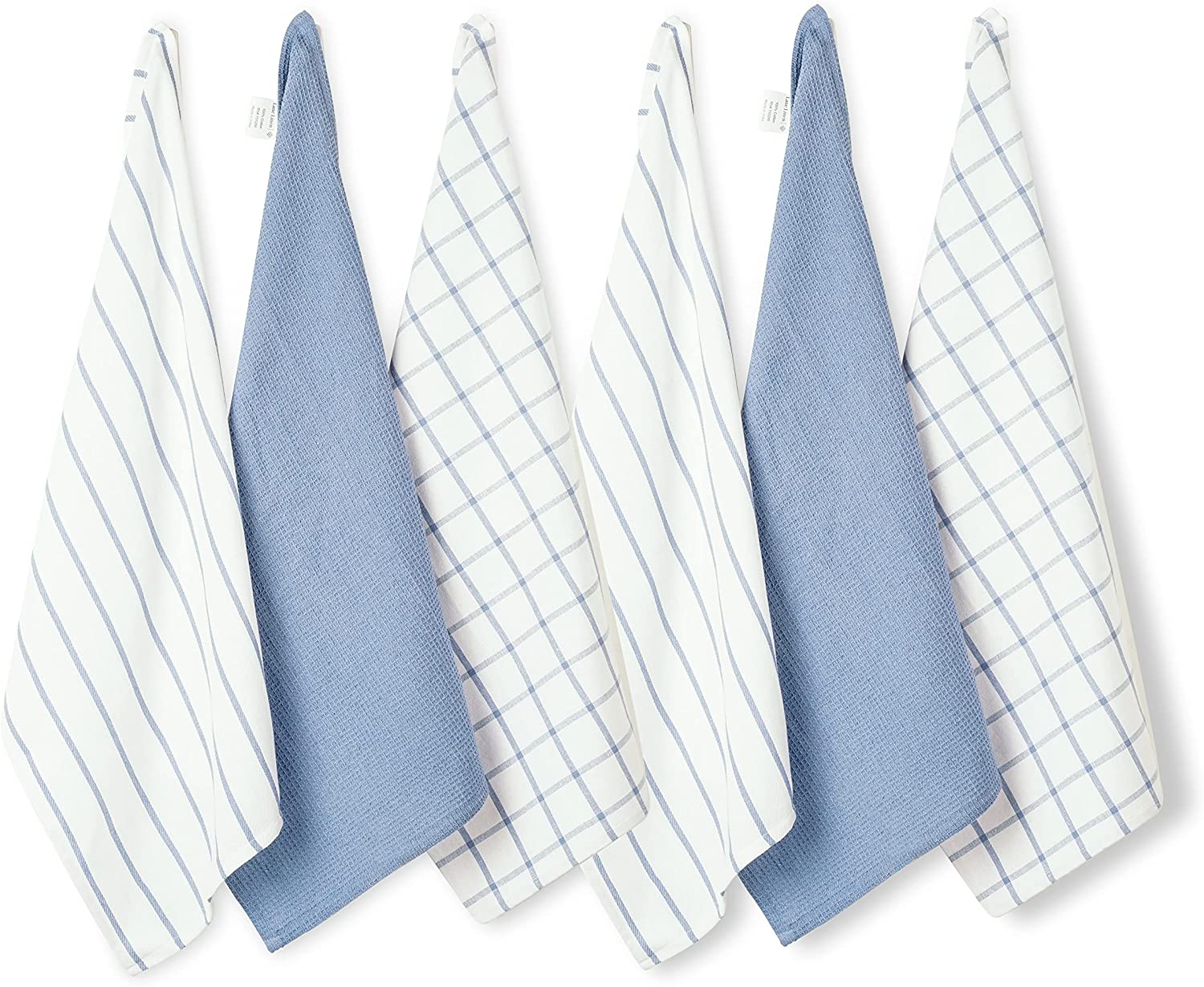 LINEN Kitchen Towels and Dishcloths Set -Cotton Dish Cloths, 18”x 28 - Image 5