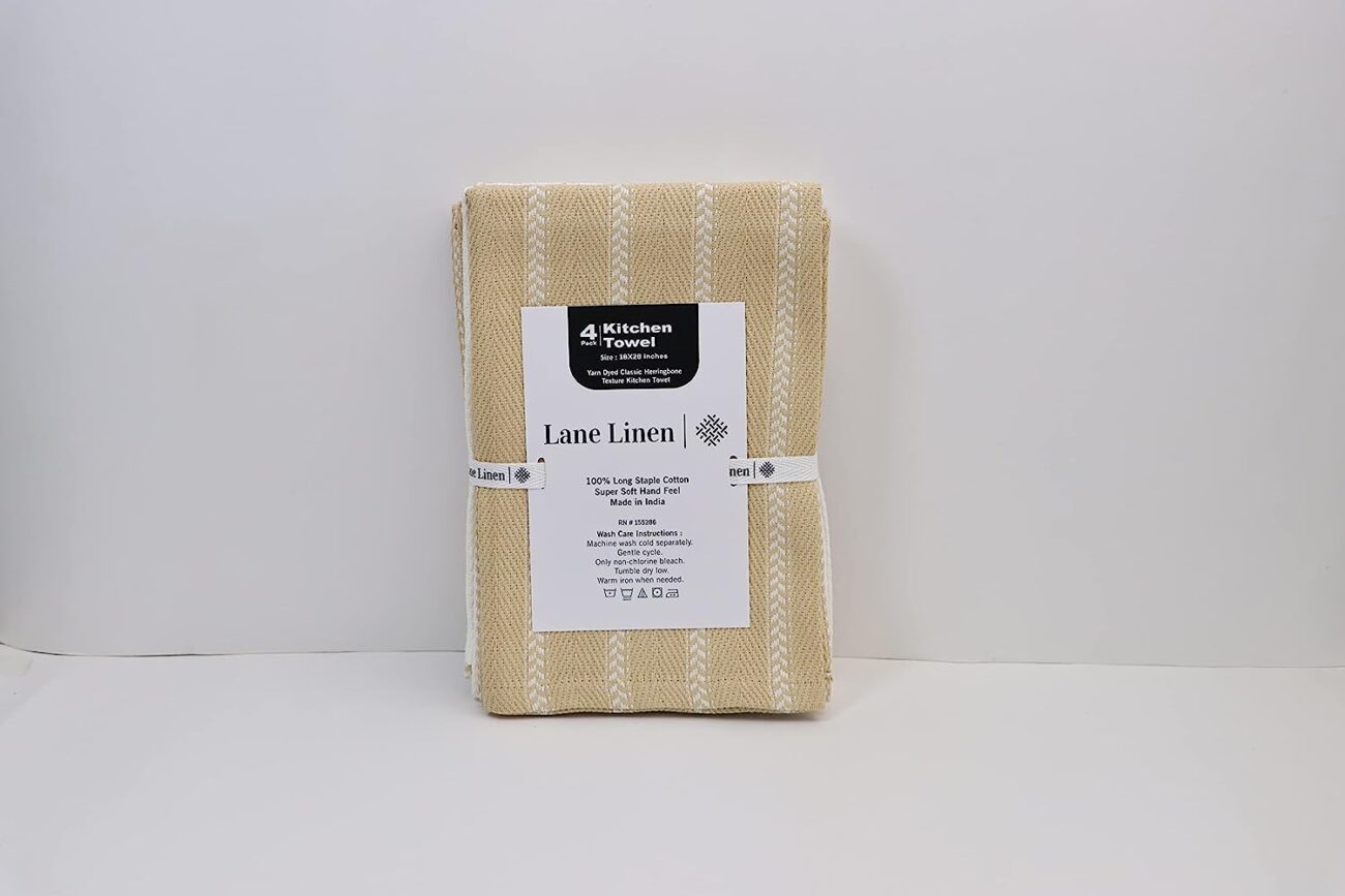 LINEN Kitchen Towels and Dishcloths Set -Cotton Dish Cloths, 18”x 28 - Image 49