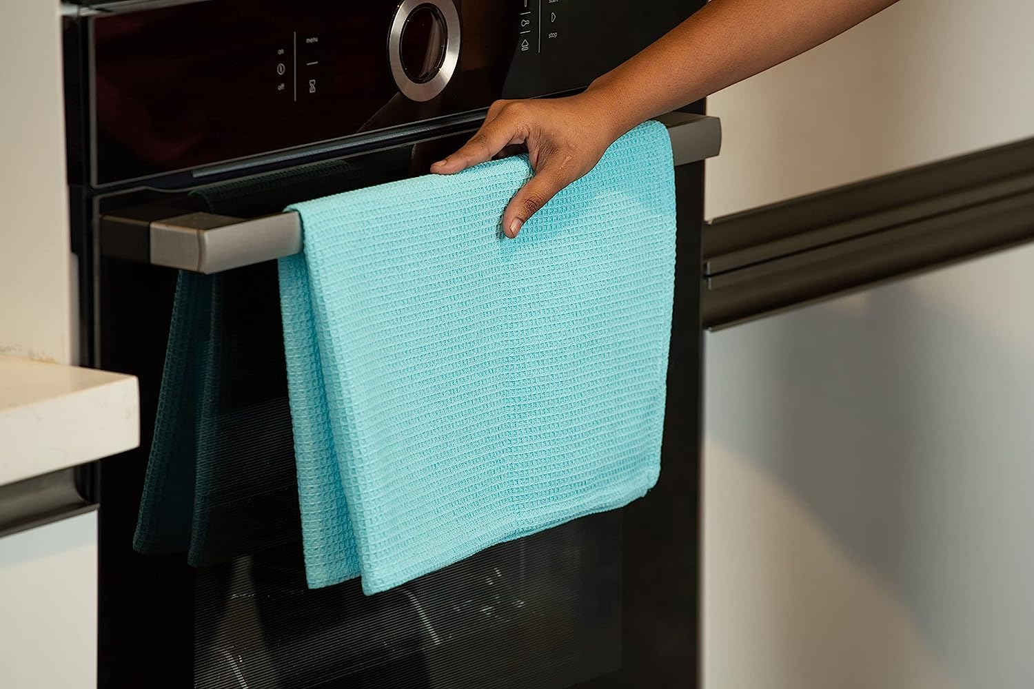 LINEN Kitchen Towels and Dishcloths Set -Cotton Dish Cloths, 18”x 28 - Image 27