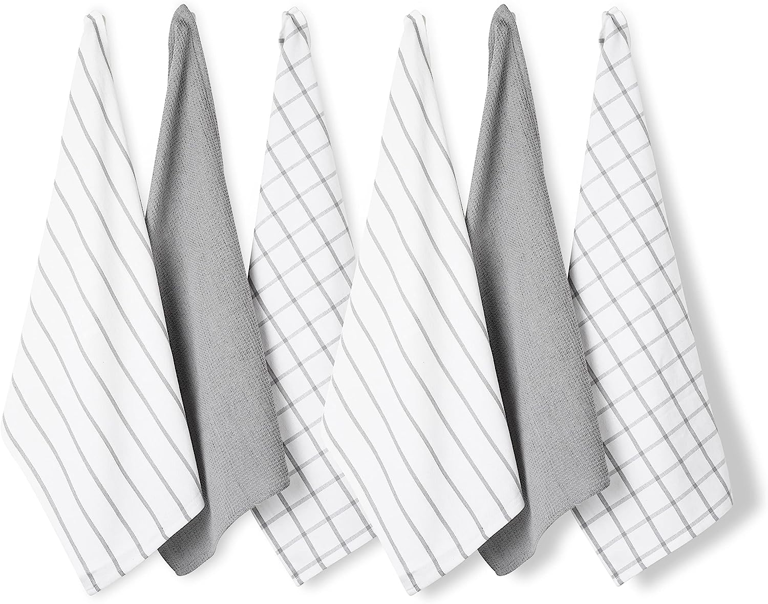 LINEN Kitchen Towels and Dishcloths Set -Cotton Dish Cloths, 18”x 28 - Image 2
