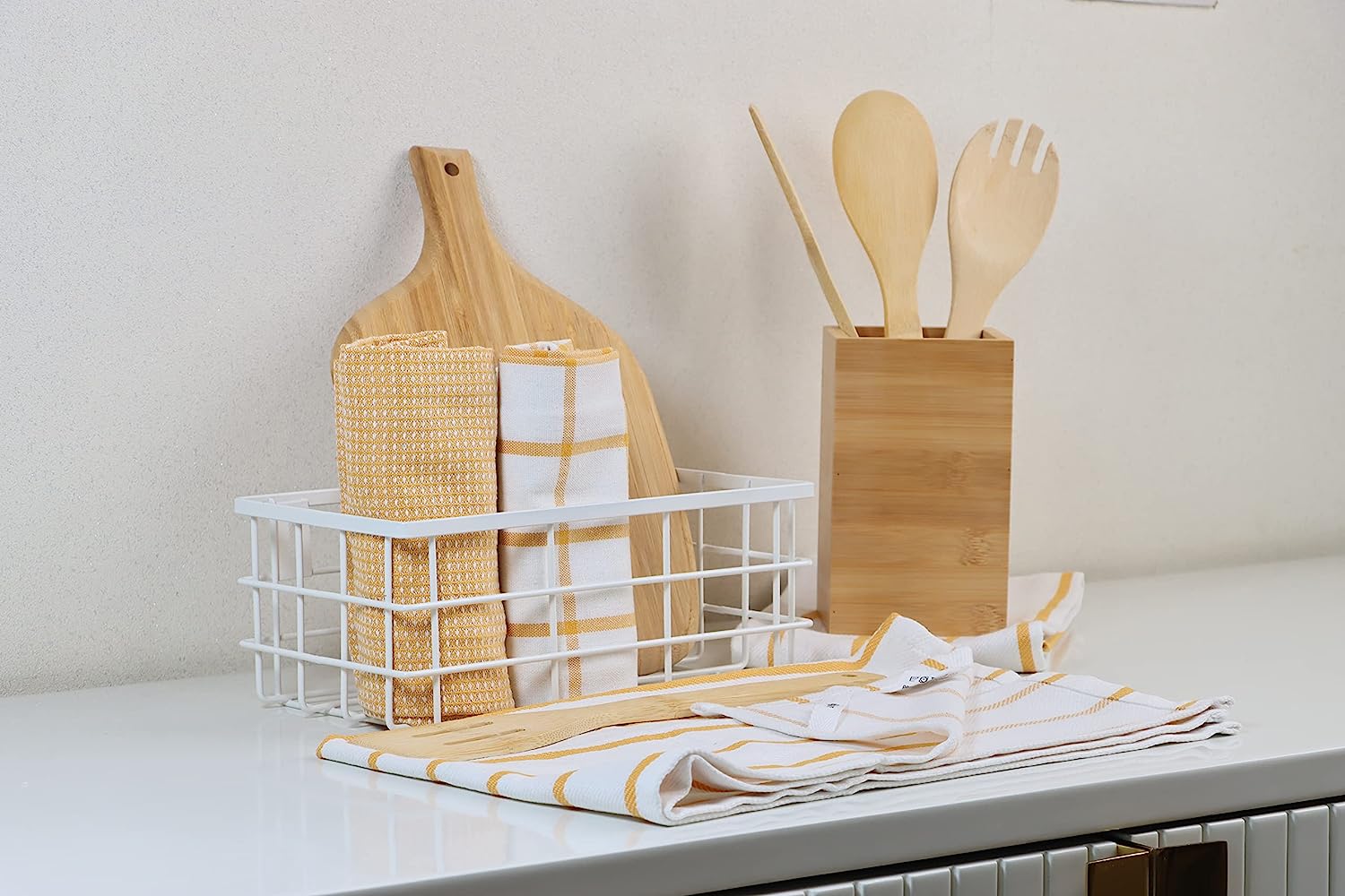 LINEN Kitchen Towels and Dishcloths Set -Cotton Dish Cloths, 18”x 28 - Image 41
