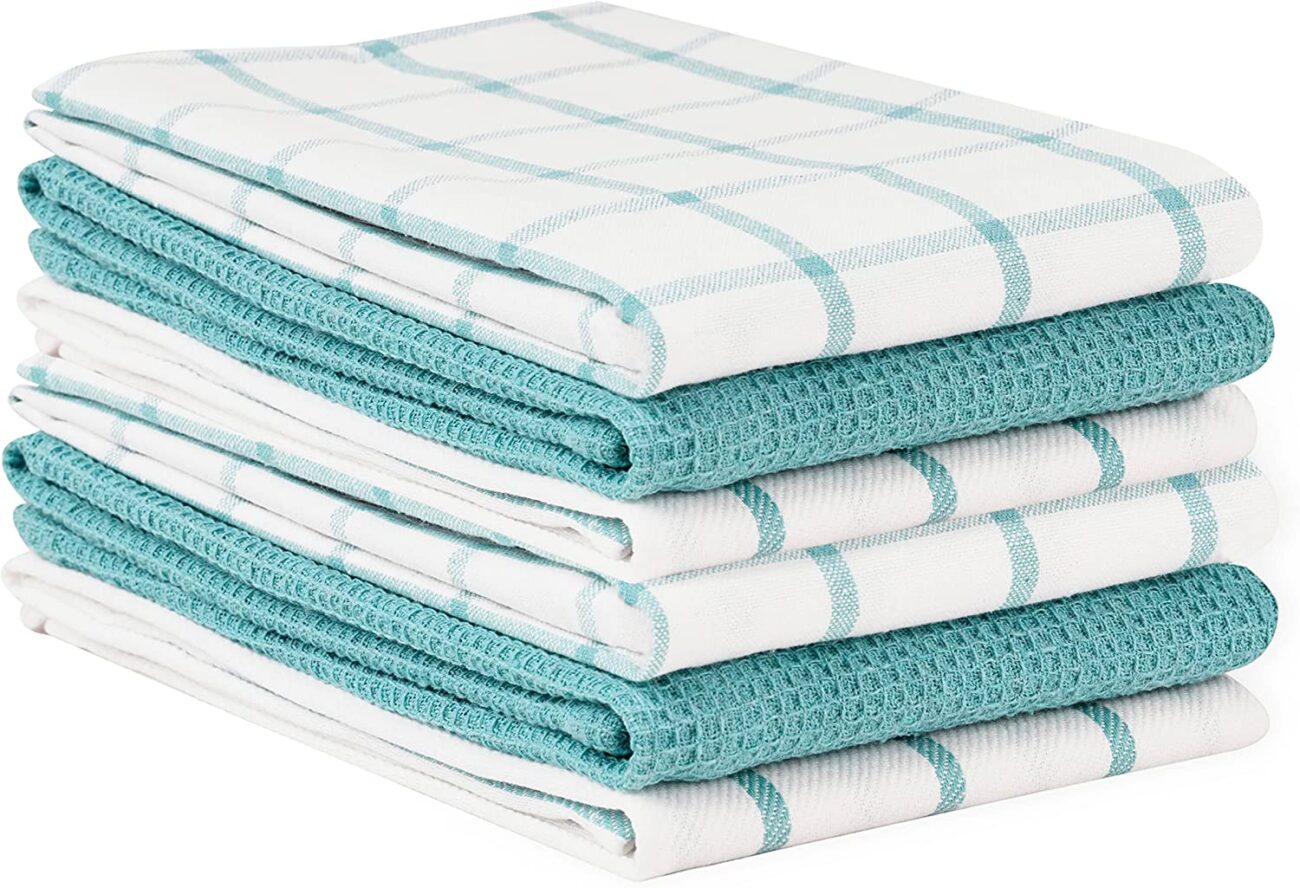 LINEN Kitchen Towels and Dishcloths Set -Cotton Dish Cloths, 18”x 28 - Image 21