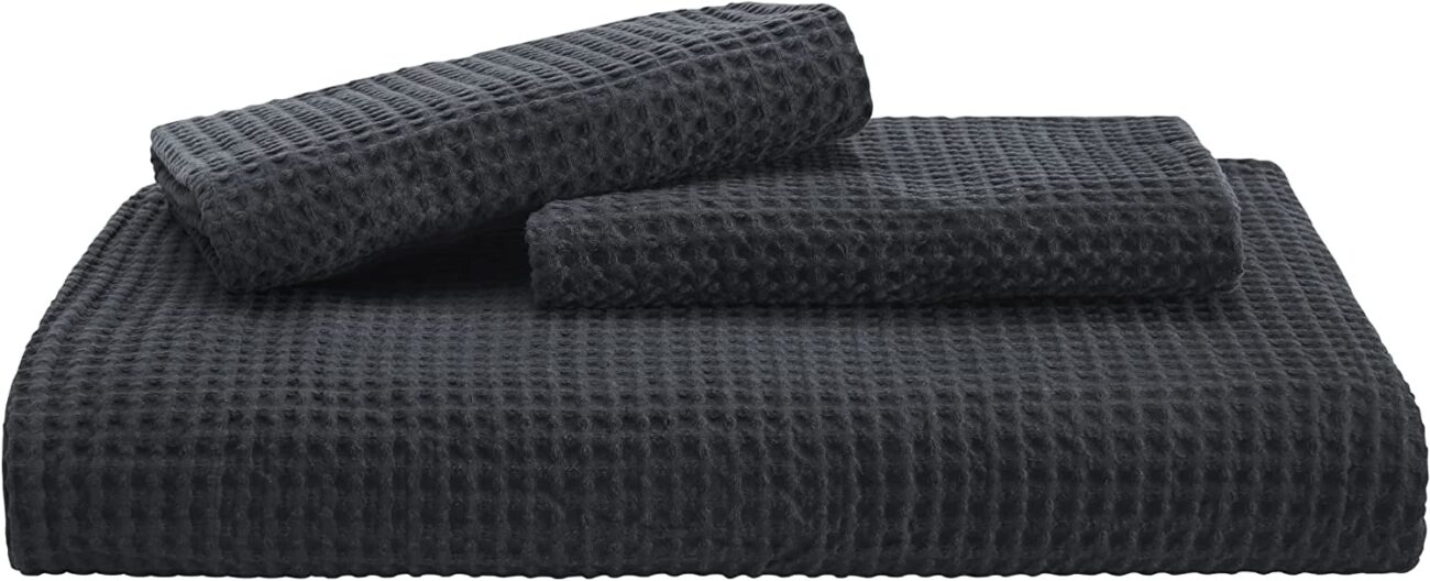Nature4u 100% Cotton Waffle Weave Duvet Cover set, Soft and Breathable Set of 3 - Image 24