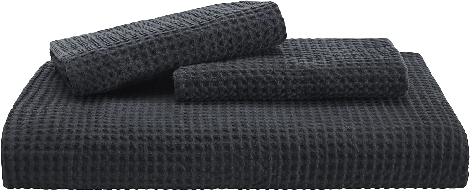 Nature4u 100% Cotton Waffle Weave Duvet Cover set, Soft and Breathable Set of 3 - Image 24