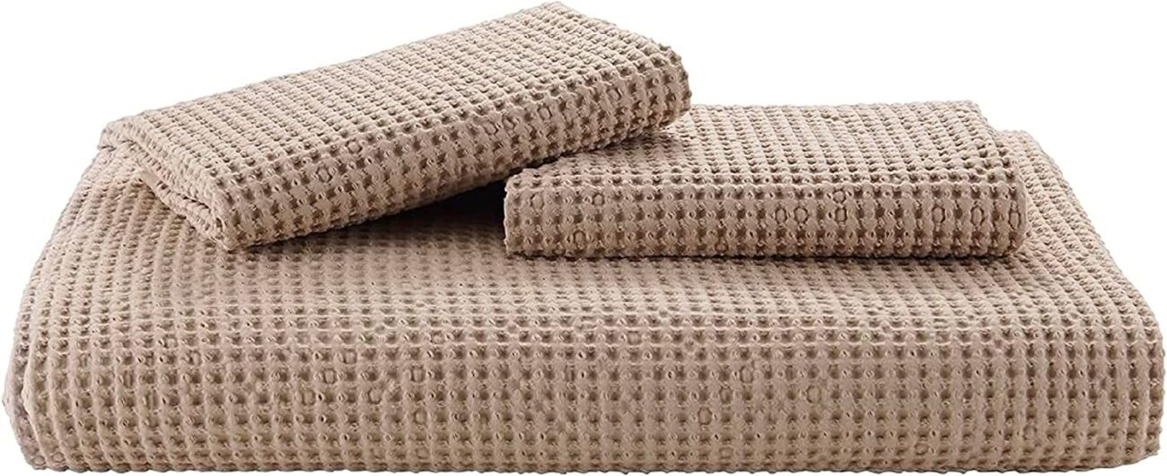 Nature4u 100% Cotton Waffle Weave Duvet Cover set, Soft and Breathable Set of 3 - Image 40
