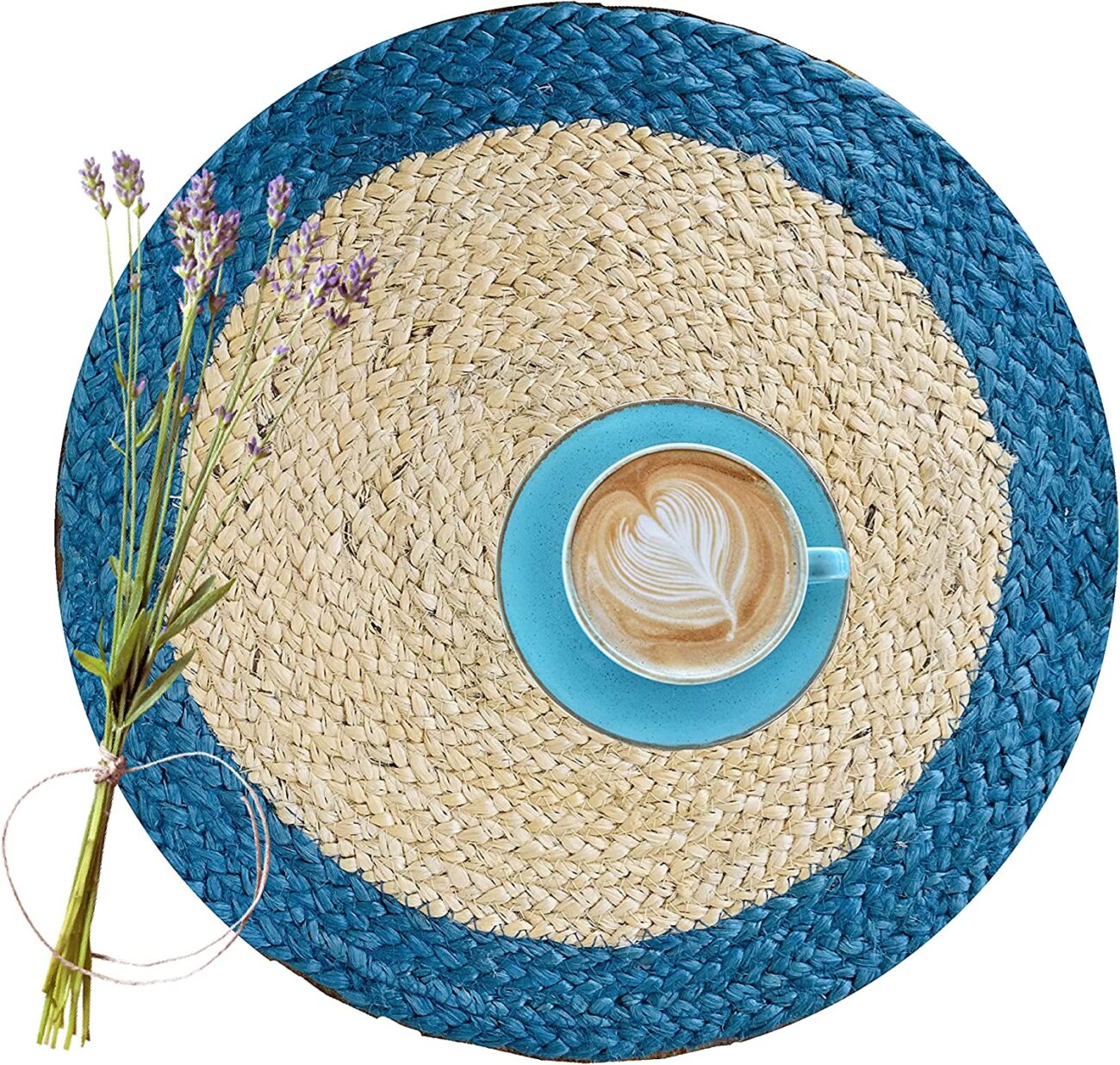 Nature4u 100% Jute Hand Braided Placemat Set of 4