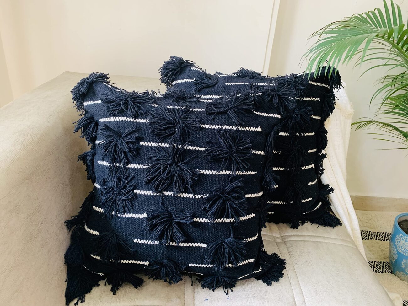 Nature4u Throw Pillow Cover 18X18 & 12x20 Boho Pillow Bohemian Decorative Pillow Covers - Image 3