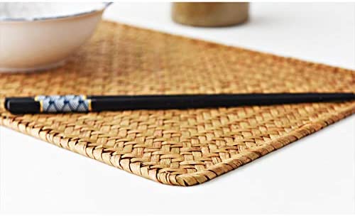 Rectangular Woven Placemats, Rattan Wicker Table Mats, 17 x 12, Natural Seagrass Place Mats - Image 11