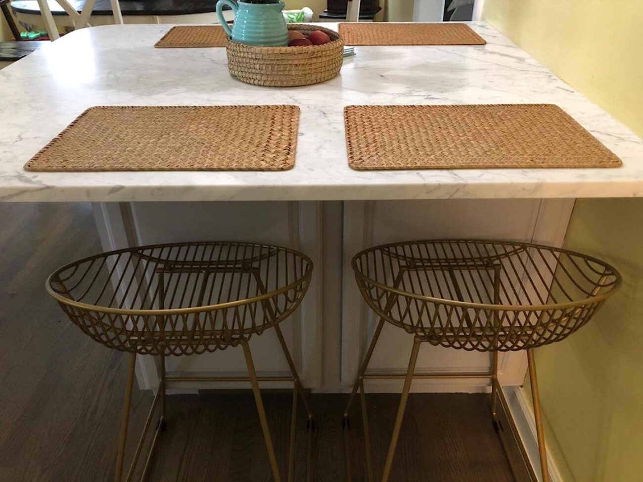 Rectangular Woven Placemats, Rattan Wicker Table Mats, 17 x 12, Natural Seagrass Place Mats - Image 8