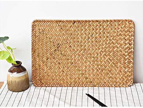 Rectangular Woven Placemats, Rattan Wicker Table Mats, 17 x 12, Natural Seagrass Place Mats - Image 12