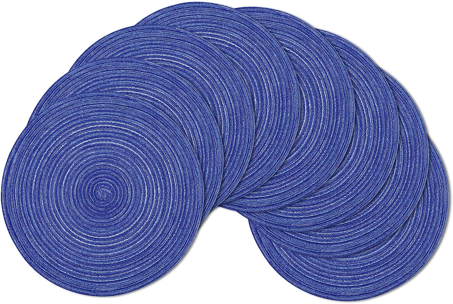 Round Braided Placemats Set Washable 15 inch Round Table Placemat - Image 31