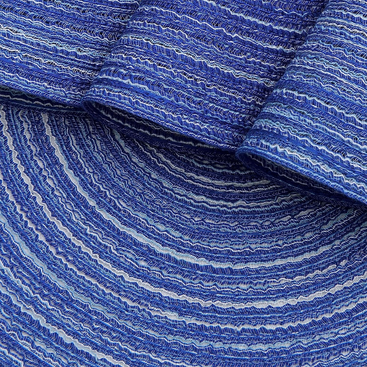 Round Braided Placemats Set Washable 15 inch Round Table Placemat - Image 17