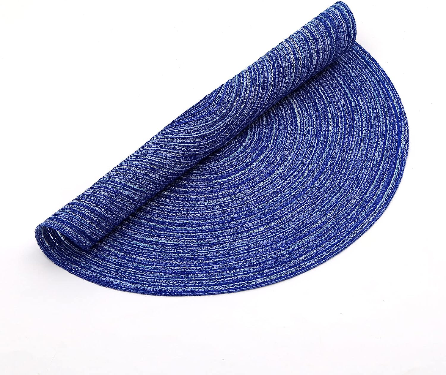 Round Braided Placemats Set Washable 15 inch Round Table Placemat - Image 36