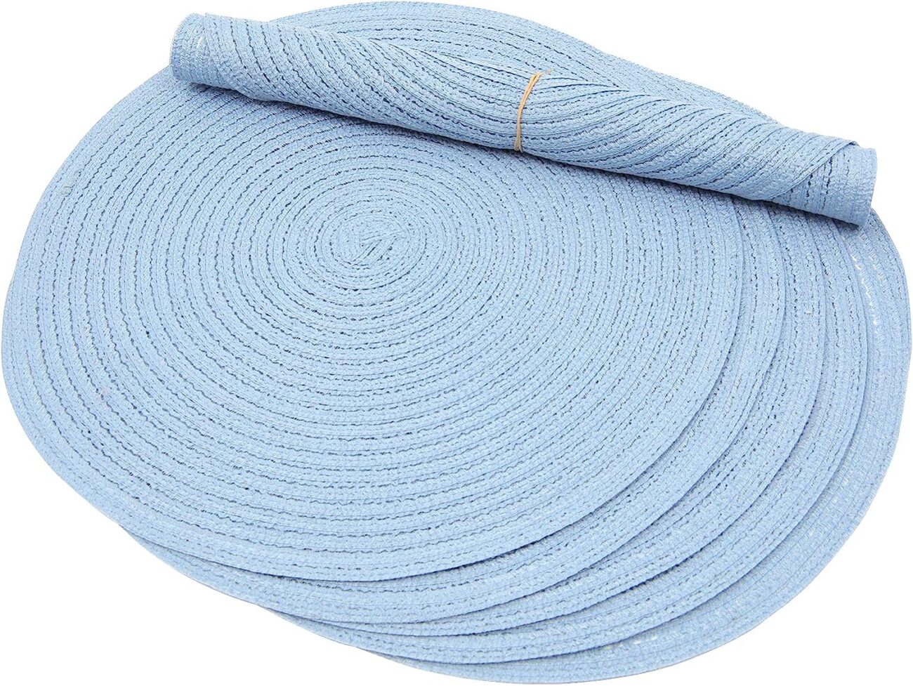 Round Braided Placemats Set Washable 15 inch Round Table Placemat - Image 13