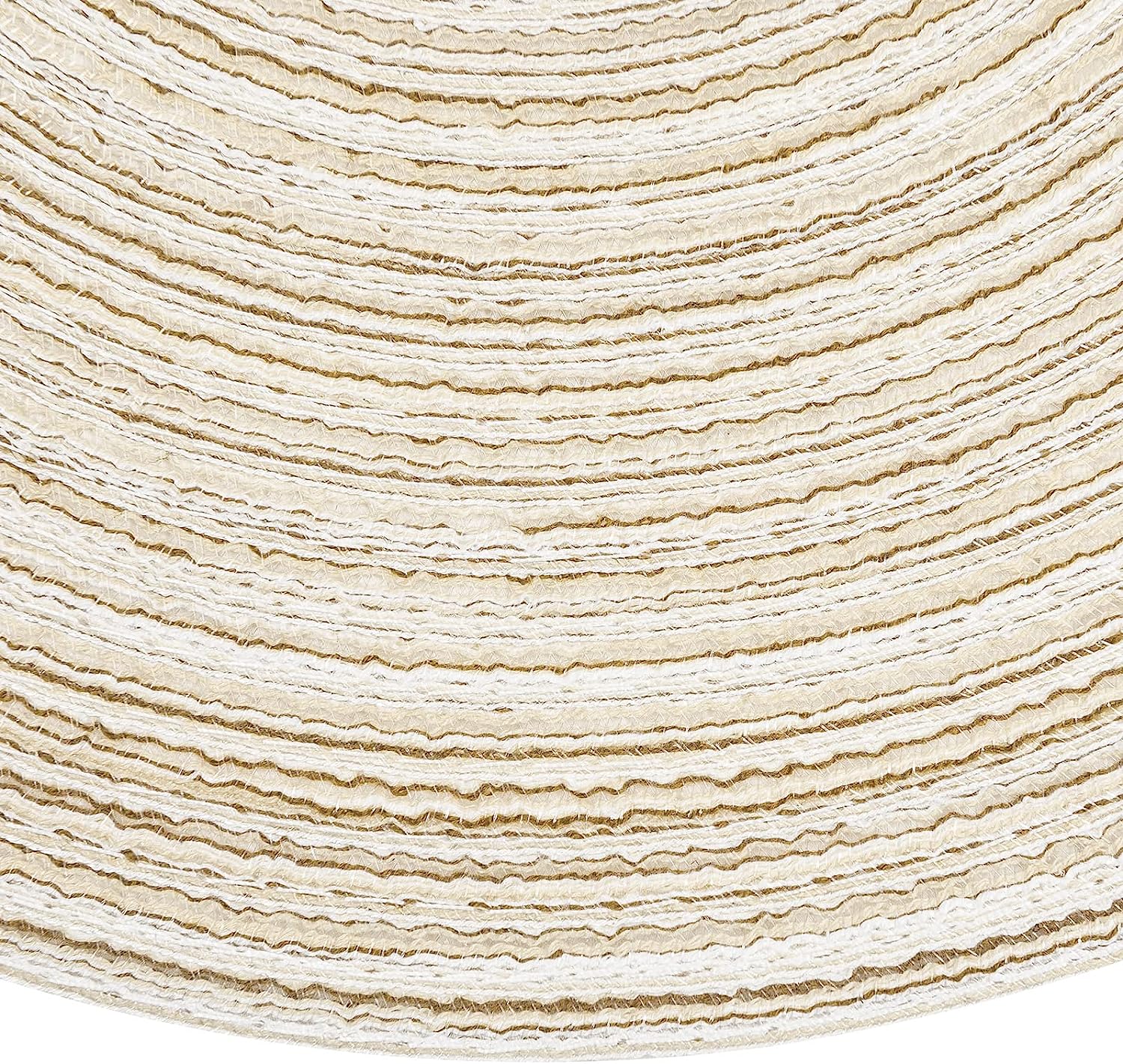 Round Braided Placemats Set Washable 15 inch Round Table Placemat - Image 4