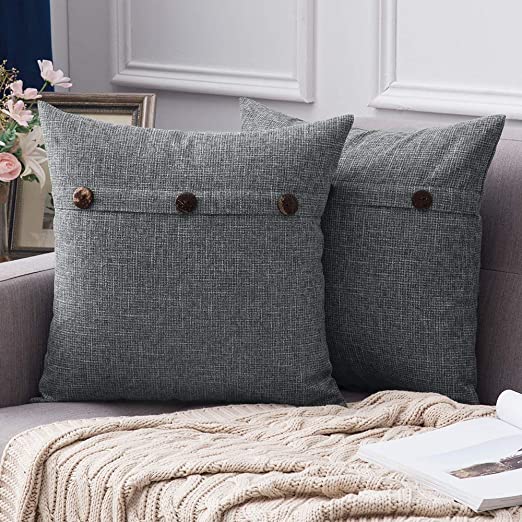 Set of 2 Decorative Linen Throw Pillow Covers Cushion Case Pillowcase for Couch Sofa Bed - Image 24