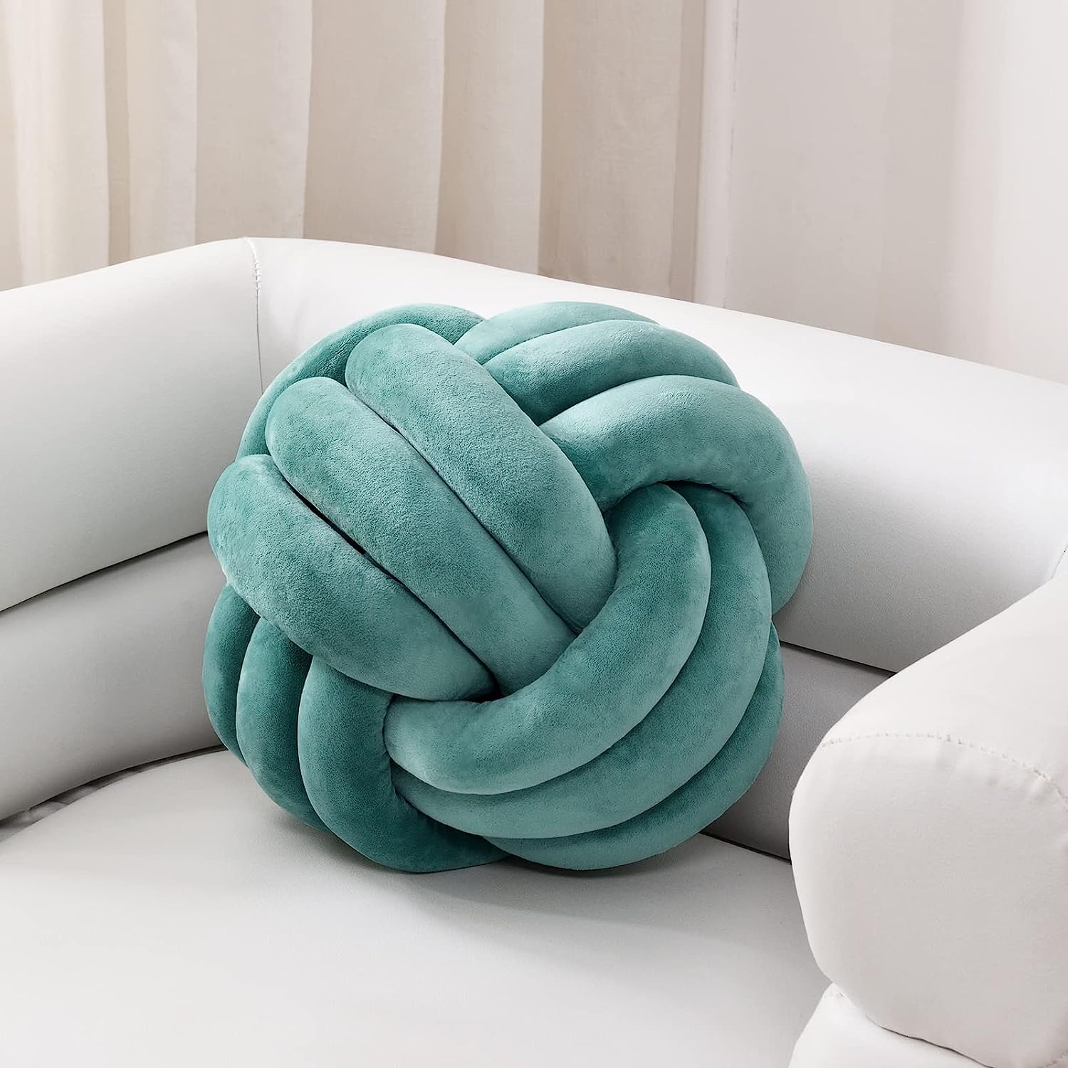 Soft Knot Ball Pillows,Round Throw Pillow Cushion Home Decoration Plush Pillow - Image 26